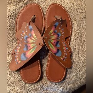 Colorful Butterfly Sandals